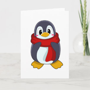 Penguin with Scarf Card