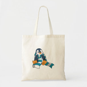 Penguin with Scarf Tote Bag