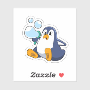 Penguin with Soap bubbles.PNG