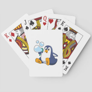 Penguin with Soap bubbles.PNG Playing Cards