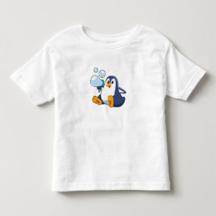 Penguin with Soap bubbles.PNG Toddler T-shirt