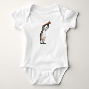 Penguin with Telescope Baby Bodysuit