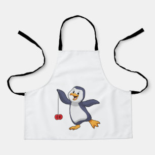 Penguin with Yo-Yo Apron