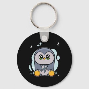 Penguin World Dyslexia Awareness Keychain