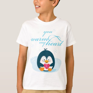 PENGUIN "you warm my heart" T-Shirt