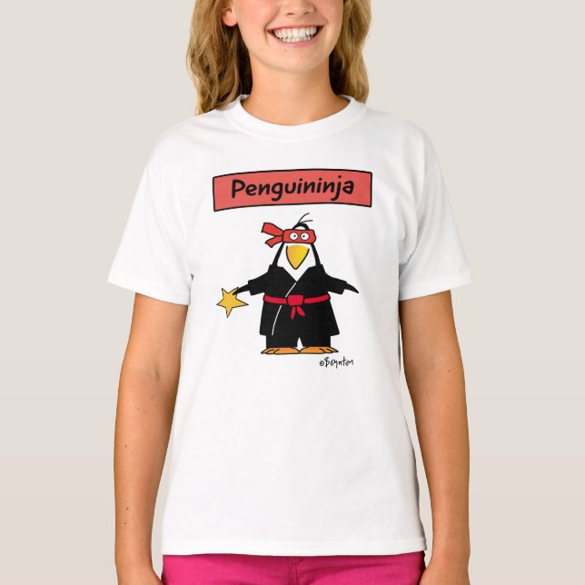 PENGUININJA penguin ninja by Sandra Boynton T-Shirt (Front)