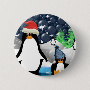 Penguins 2 Inch Round Button