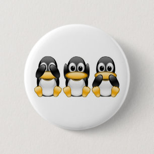 Penguins 2 Inch Round Button