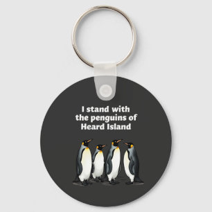 Penguins Against Tariffs Anti Trump Garden Flag   Keychain