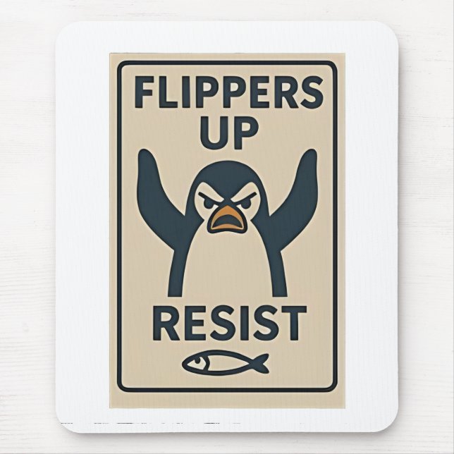 Penguins Against Tariffs Anti Trump Garden Flag   Mouse Pad (Front)