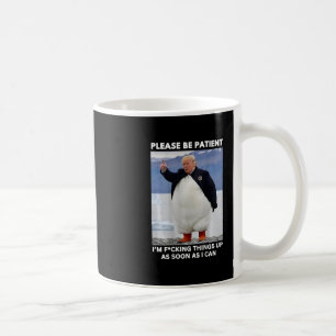 Penguins Against Tariffs Anti-trump Protest Hands Coffee Mug