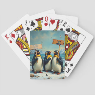 Penguins Against Trump Playing Cards