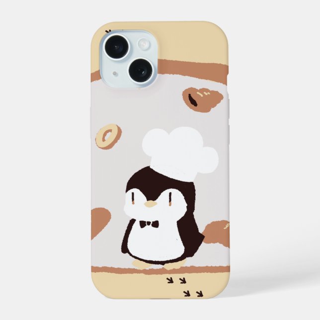 Penguin's Bakery iPhone 15 Case (Back)