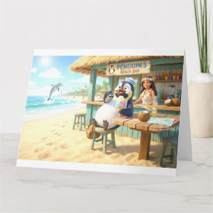Penguin's Beach Bar Card