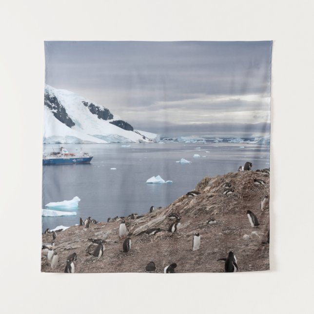 PENGUINS BESIDE SEA TAPESTRY (Front)