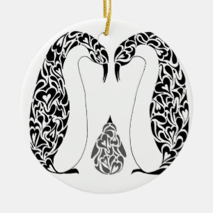 PENGUINS CERAMIC ORNAMENT