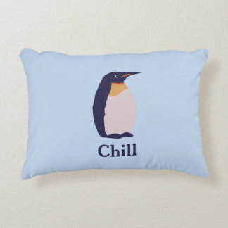 Penguins, chill accent pillow