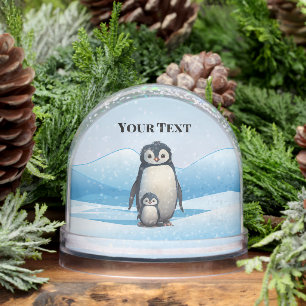 Penguins Design Snow Globe