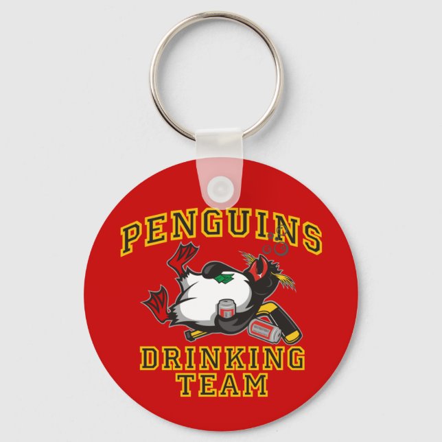 Penguins Driking Team Key Chain (Front)
