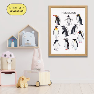 Penguins Educational Poster