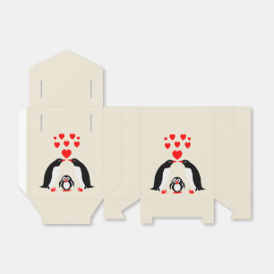 Penguins family favor box