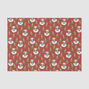 Penguins For Christmas Tissue Paper