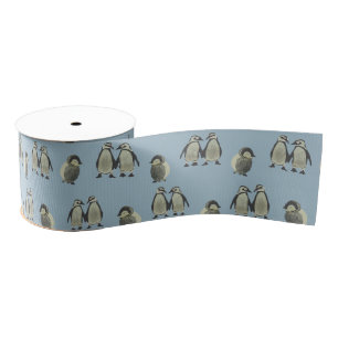 Penguins Grosgrain Ribbon