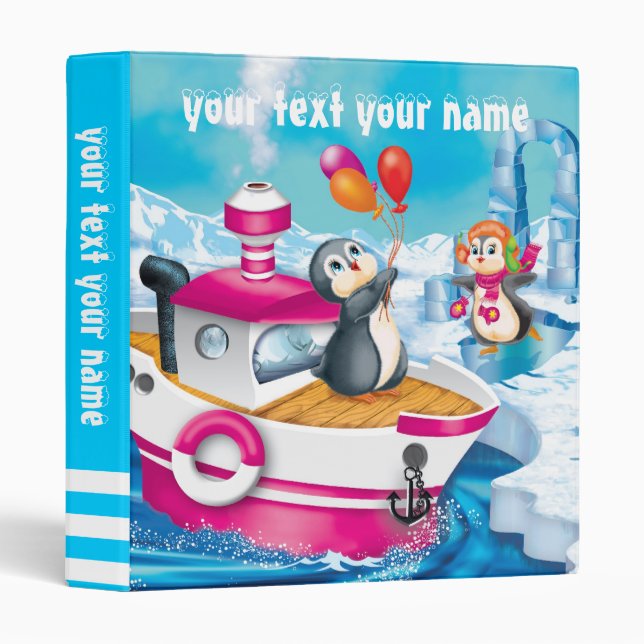 penguins in Antarctica Binder (Front/Spine)