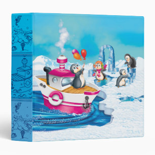 penguins in Antarctica Binder