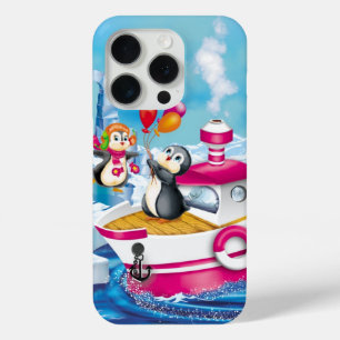 penguins in Antarctica iPhone 15 Pro Case
