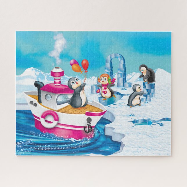 penguins in Antarctica Jigsaw Puzzle (Horizontal)