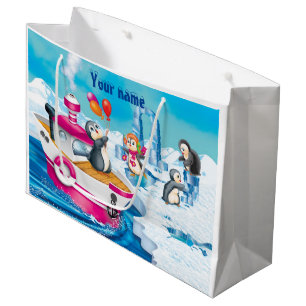 penguins in Antarctica Large Gift Bag