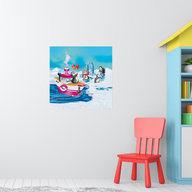 penguins in Antarctica Poster (Nursery 1)