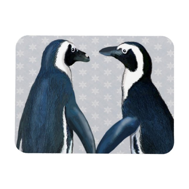 Penguins In Love Magnet (Horizontal)