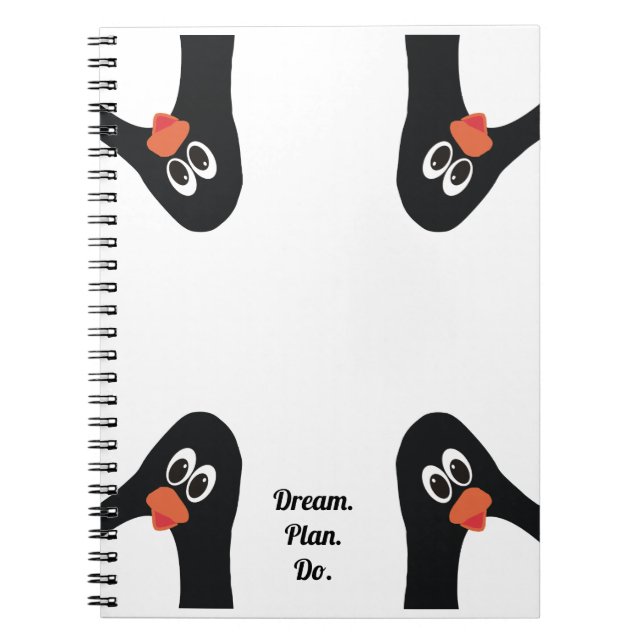 Penguins in the corner notebook (Front)