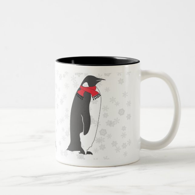 PENGUINS IN THE SNOW Mug (Right)