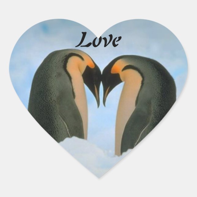 Penguins-Love L'Un L'Autre Sticker (Devant)