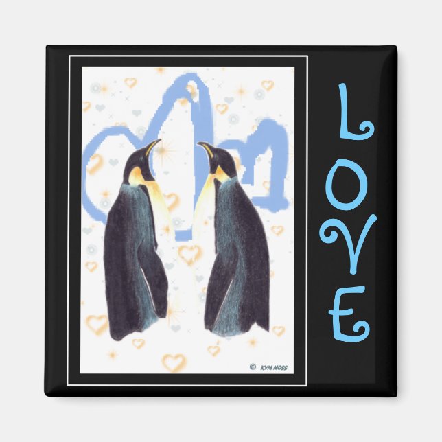 Penguins Love Magnet (Front)