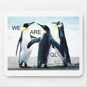 penguins mouse pad
