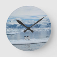 Penguins on an iceberg