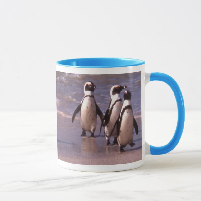 Penguins on the beach Mug (Right)