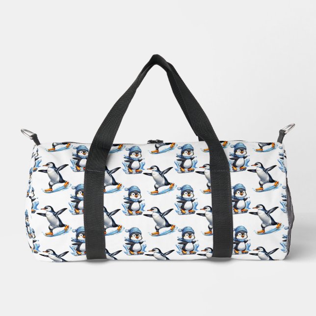 Penguins Pattern Design  Duffle Bag (Front)
