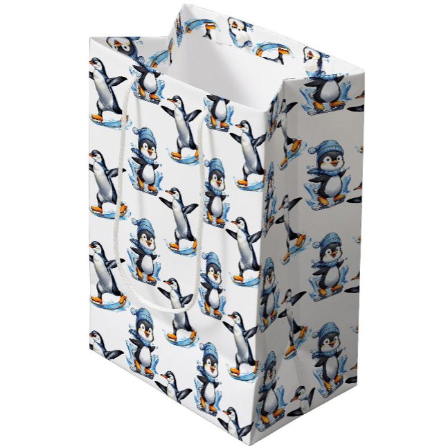 Penguins Pattern Design  Medium Gift Bag (Creator Uploaded)
