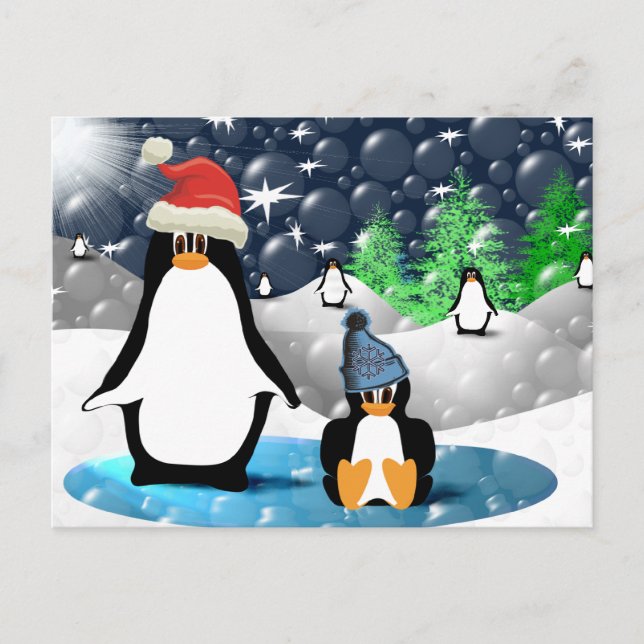 Penguins Postcard (Front)