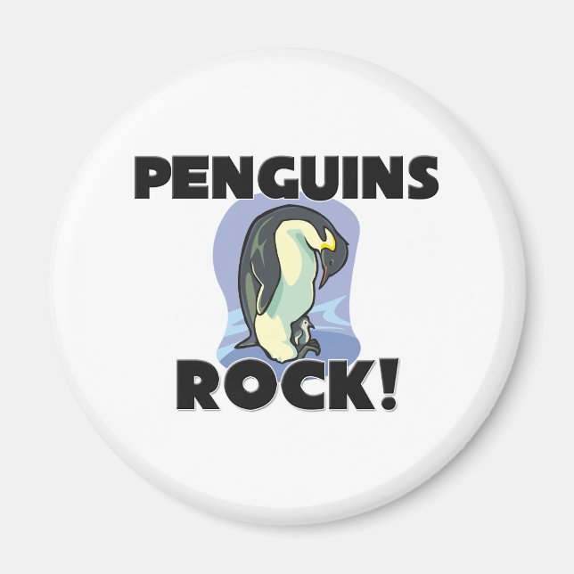 Penguins Rock Magnet (Front)