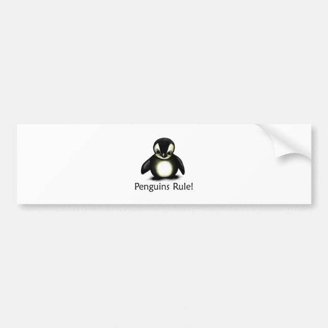 Penguins Rule! Bumper Sticker (Front)