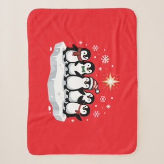 Penguins Sherpa Blanket