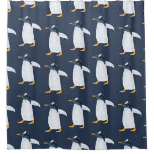 Penguins: Small Dark Watercolor