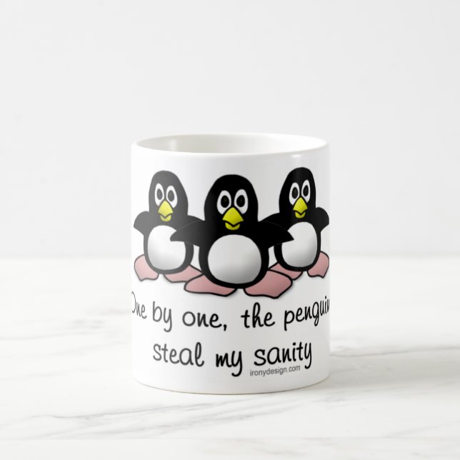 Penguins steal my sanity coffee mug (Center)