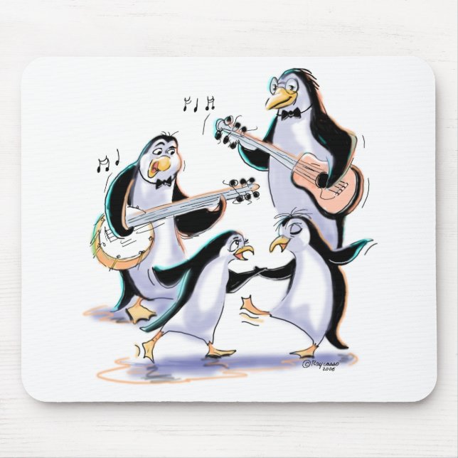 PeNgUiNs SwiNg Mouse Pad (Front)